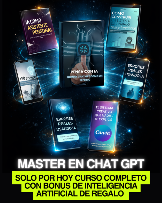 Curso completo de Chat GPT con bonus adicionales sobre Inteligencia Artificial